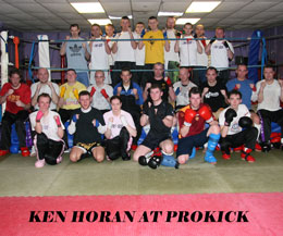 Ken Horan after a nights sparring at the ProKick Gym