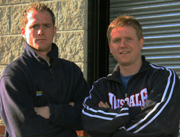 Steve and Mark from Well-Fit in Lurgan. Prokick will work alongside the team to deliver exciting kickboxing classes