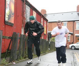 Pawel Gorka and Gary Hamilton in their early morning runs preparing for Geneva