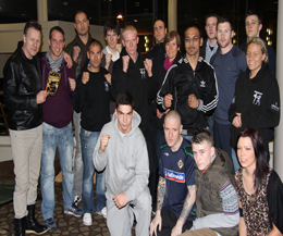 The ProKick, Dutch and Maltese team all pose for a friendly pic after the weigh ins