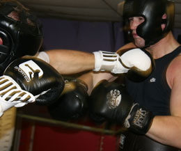 Scott Belshaw in action, he is looking to emulate the feat of fellow Ulsterman Martin Rogan whose heroics won him the inaugural Prizefighter title