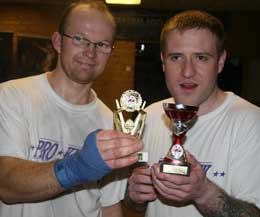 Colin Malcolm and Gary FUllerton win at the ProKick Compettion class who will win tonight