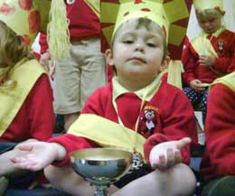 Riley Murray-Hamilton graduates from nursery school with honours