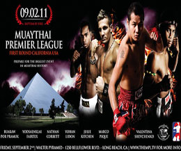 The inaugural event for the Muay Thai Premier League takes place on September 2nd