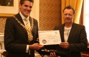 A gift to the Lord Mayor of Belfast from the ProKick gymWelcome-prokick-to-city-hall-34
