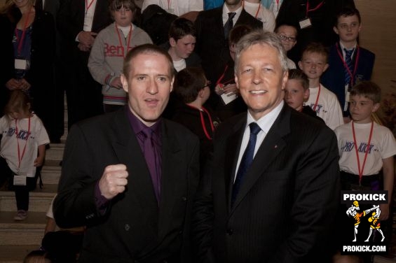 Gary Fullerton with First Minister