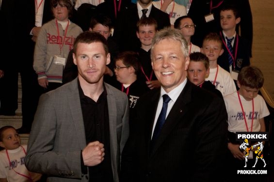 Johnny Smith at Stormont with First Minister