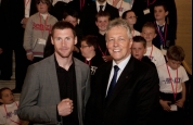 Johnny Smith at Stormont with First Minister