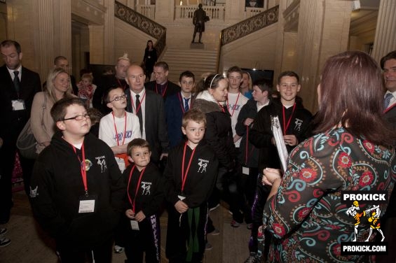 Kids at prokick visit Stormont