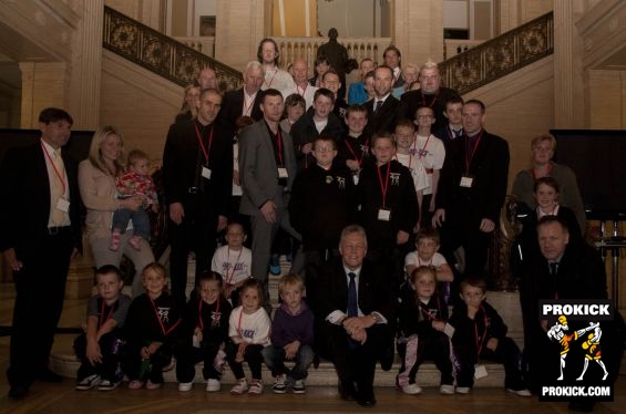 Prokick group at Stormont with First Minister, Thanks Sir.