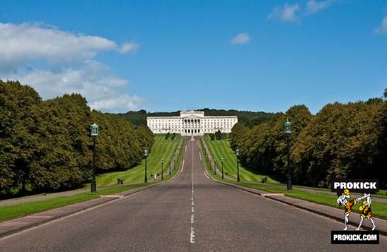 View of Stormont Estate, Belfast for the Prokick team visit