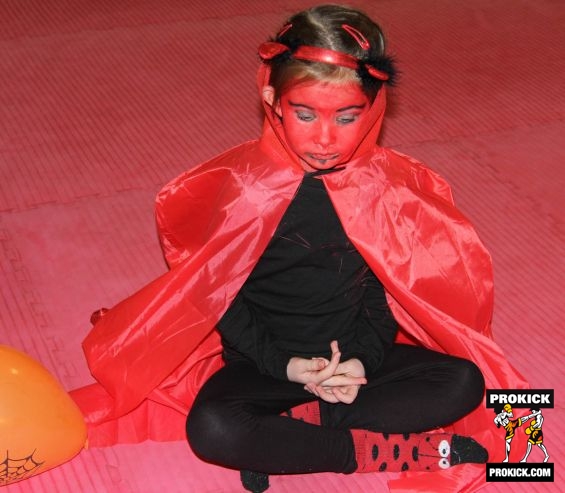 Devil girl looking suspicious at the ProKick fright night.126