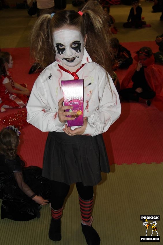 One of our Halloween kids who won a prize on the night.15
