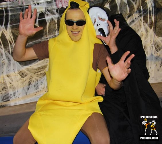 The Banana Man showing a lighter side to Halloween.4