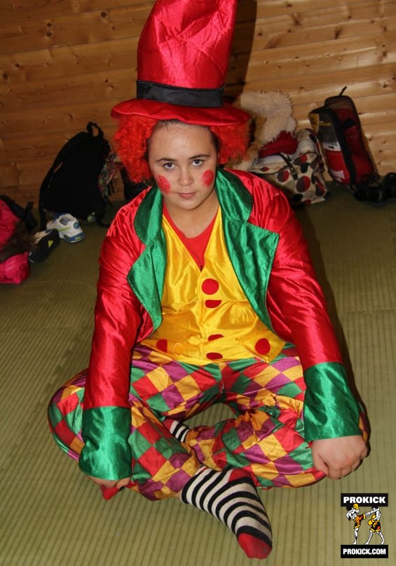 Kelsy Clowning around at the fancy dress special.93