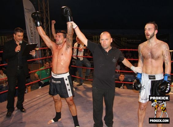 Referee with winner Dimech and Gareth after tough fight.-4