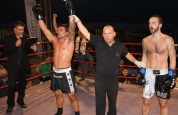 Referee with winner Dimech and Gareth after tough fight.-4