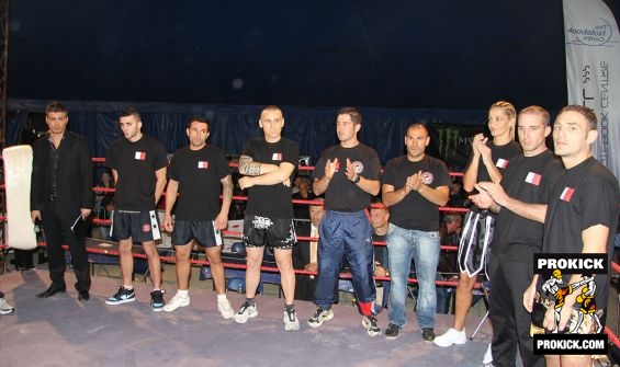 The Malta Squad in the ring ready to go.