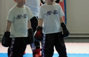 ProKick kids - Riley and Joseph before their fights AKA double trouble