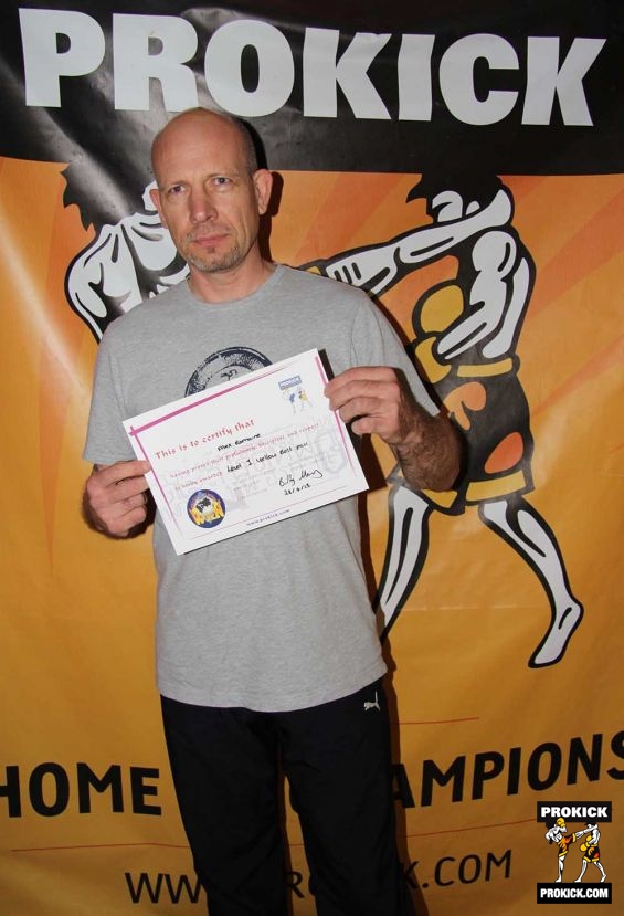 Alex Romaine new ProKick kickboxing yellow belt