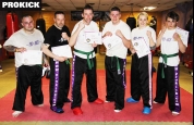 New Blue Belt senior ProKick kickboxing members