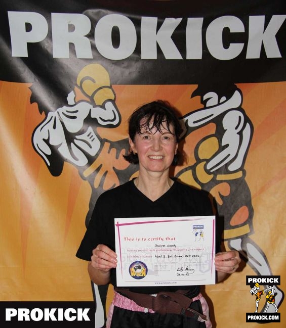 Pauline Goody is a New ProKick kickboxing 3rd Brown Belt