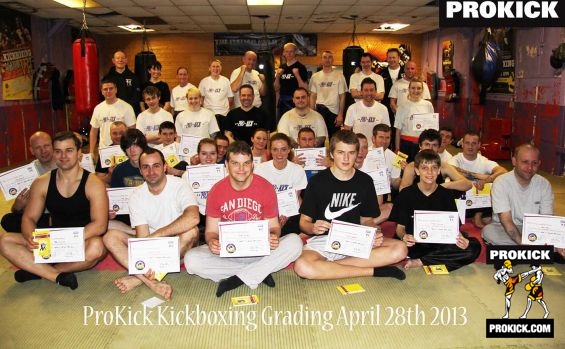 Prokick kickboxing grading Day April 2013