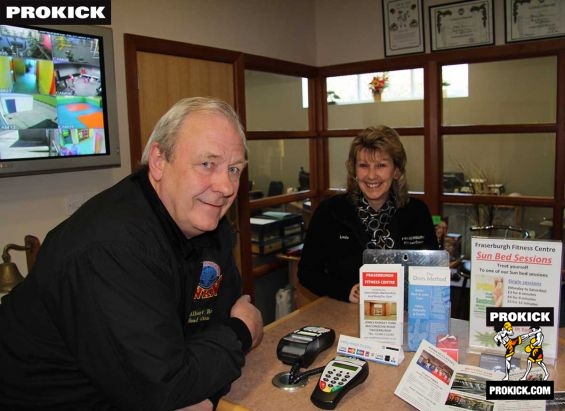 Mr and Mrs Ross at the Fitness centre