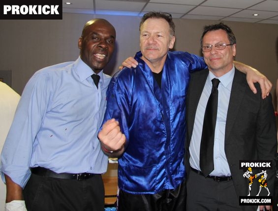 London kickboxing Officials with ProKick head coach Billy Murray