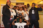 Team Kongolo at the weight-in Geneva