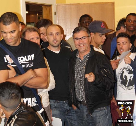 Team Wamba at Geneva weigh-ins