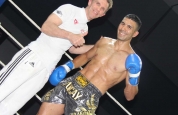 Didier and fighter in Geneva kickboxing