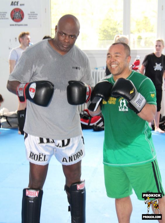 Fight-fans with Ernesto Hoost in Geneva Gwitzerland