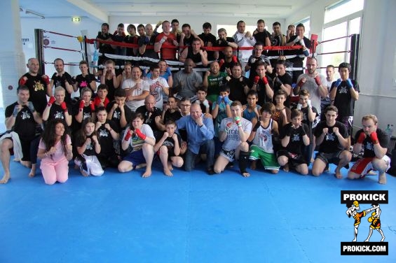 Fighting group with Ernesto Hoost in Geneva Switzerland