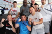 French group kickboxers at Ernesto Hoost seminar Geneva