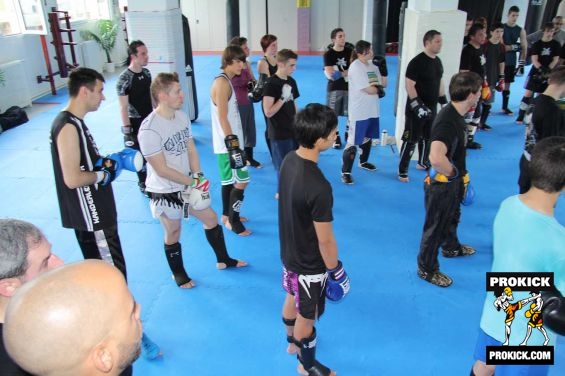 Kickboxers at Ernesto Hoost in Geneva