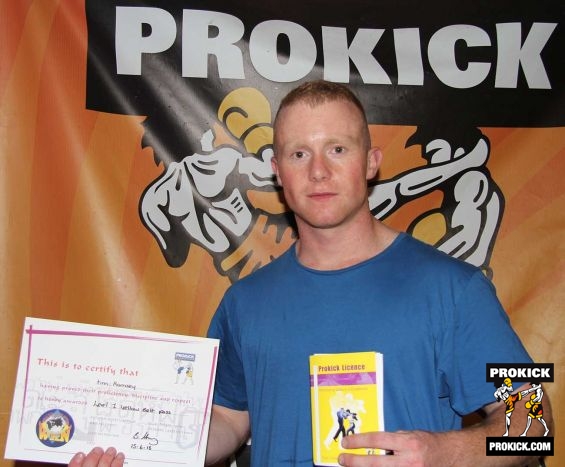Tim Ramsey new kickboxing ProKick yellow belt