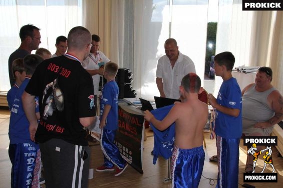 English Kickboxing Kids weigh-in for WMAG