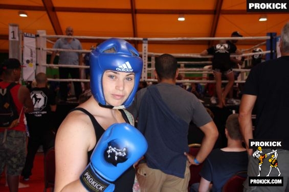 Samantha Robb ready to Box in Geneva