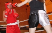 Ursula boxing action in Geneva