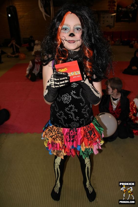 Chloe Jackson witch at Prokick  winner at the Halloween Fancy Dress 2013