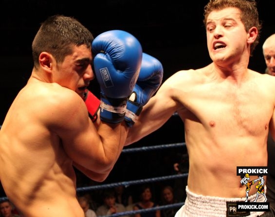 Kickboxing action at kickmas in Belfast 