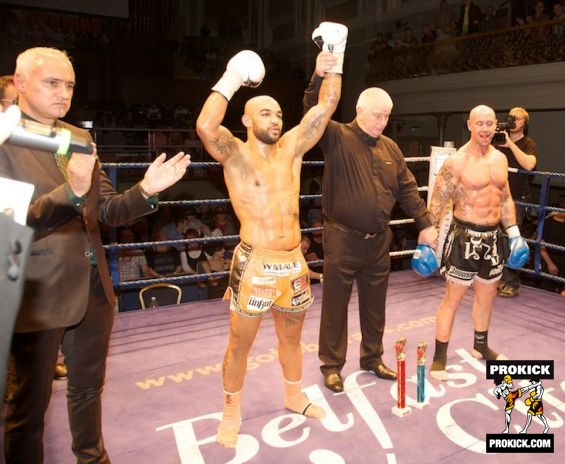 Yoann Kongolo winner vs Aidan Brooks at Kickmas Belfast