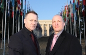 Carl and Billy The Peace Fighters at the UN Geneva