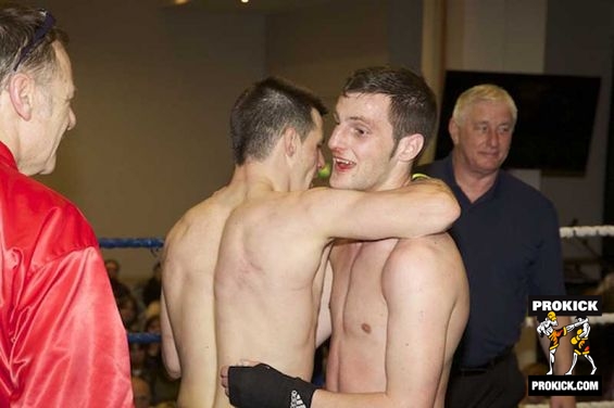 Kickboxing Friends in arms at Belfast New Breed Event 