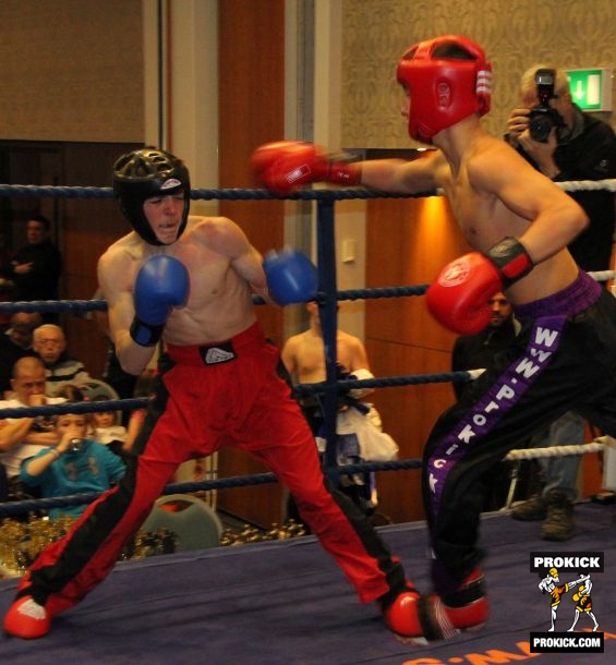 Kickboxing action in Belfast