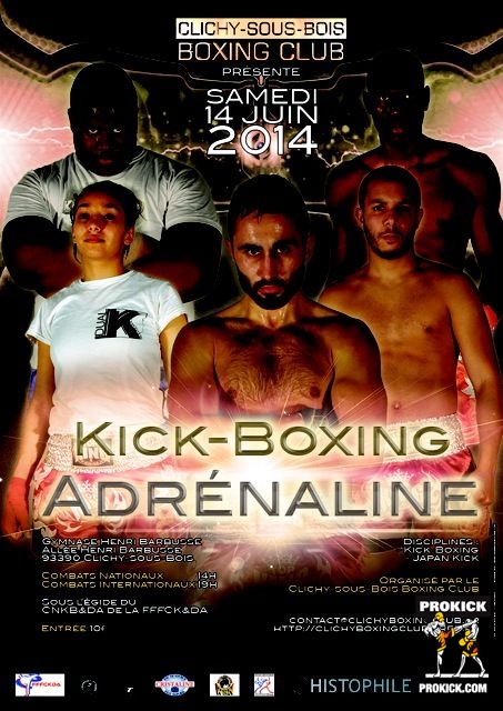 Fight Poster for Clichy-Boxing France