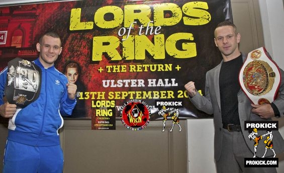 Banner men at Lords of the Ring Press day 