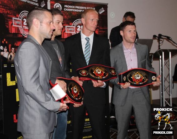 ProKick Fighters at Ulster hall launch June 25th 2014