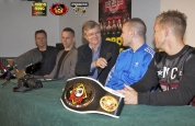 Gary Gillespie interviews fighters at ProKick press Launch